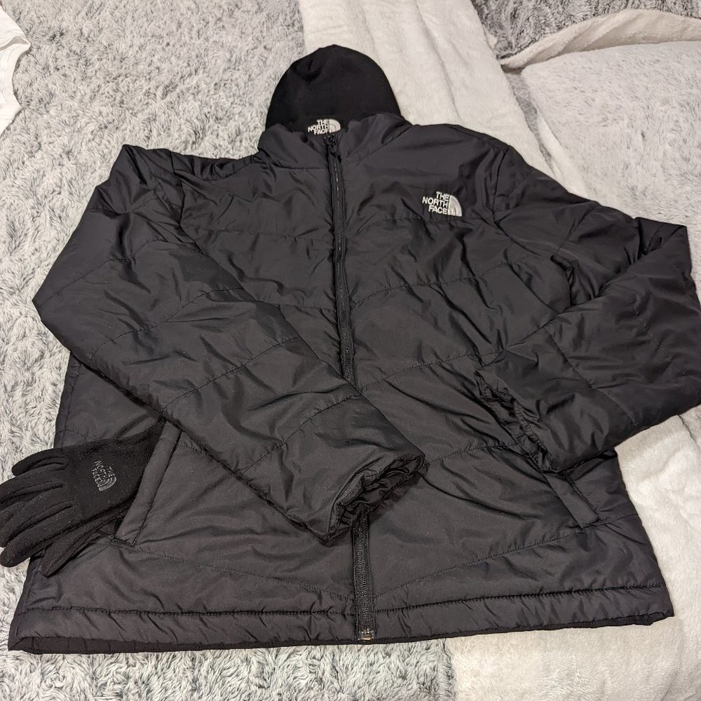 Mens Large The Northface Coat/Hat/Gloves